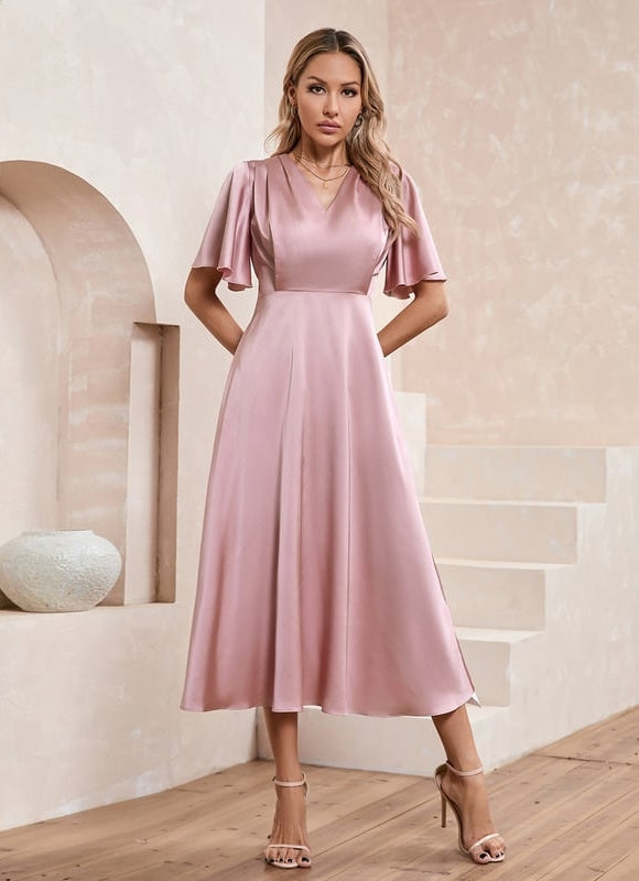 Robe de Soirée Rose Flottante - gallery 1