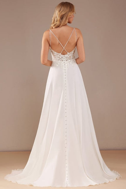 Robe de Soirée Élégance Plume Blanche - gallery 6