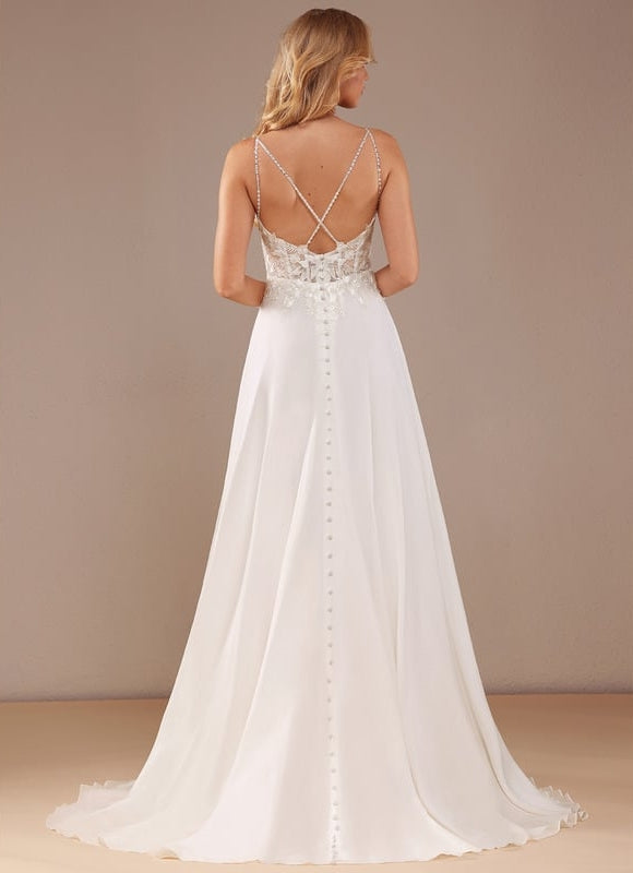 Robe de Soirée Élégance Plume Blanche - gallery 6
