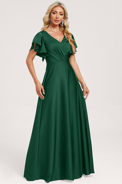 Robe de Soirée Émeraude Sensorielle