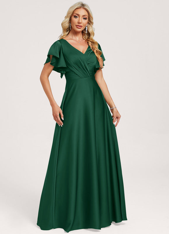 Robe de Soirée Émeraude Sensorielle
