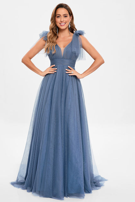 Robe de Soirée Bleu Nuageux - gallery 5