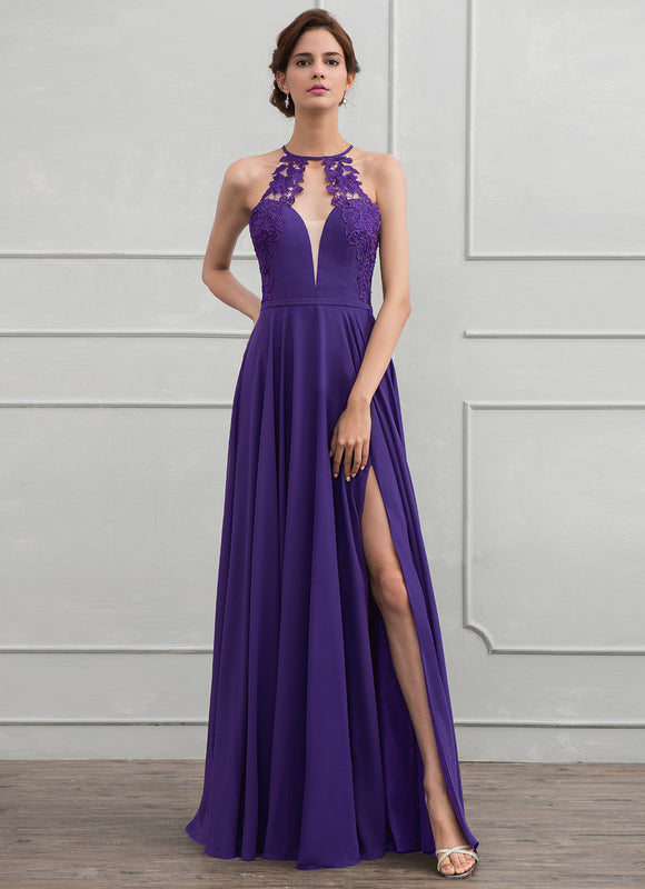Robe de Soirée Violet Mystique - gallery 1