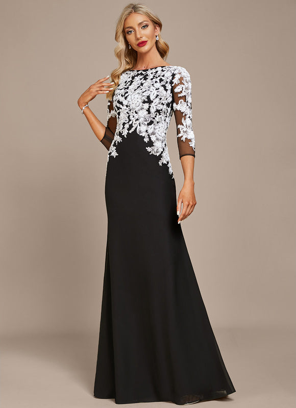 Robe de Soirée Élégance Sombre Astrale - gallery 1