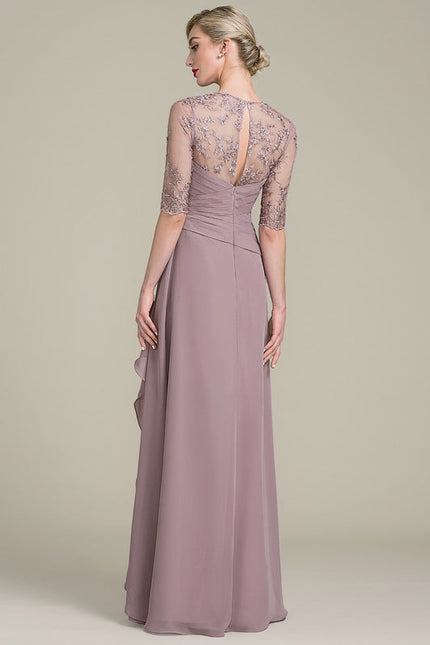 Robe de Soirée Nénuphar Argenté - gallery 2