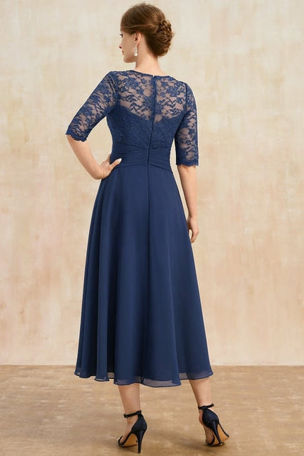 Robe de Soirée Marine Élégante - gallery 5