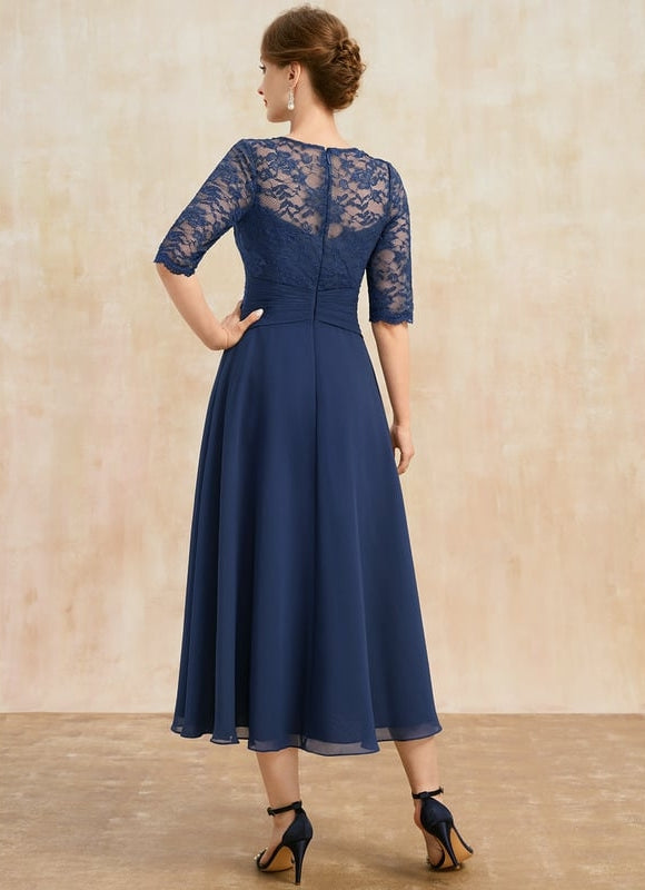 Robe de Soirée Marine Élégante - gallery 5