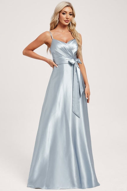 Robe de Soirée Dorée Fluide - gallery 1