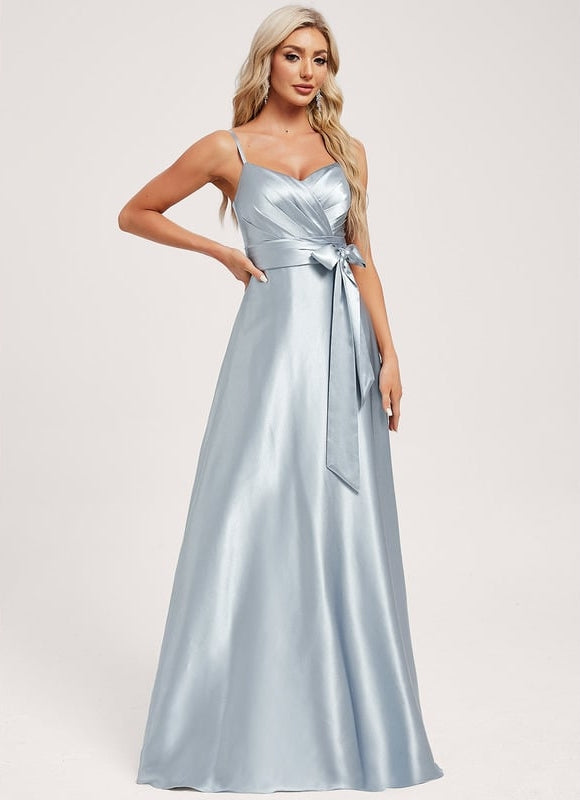 Robe de Soirée Dorée Fluide - gallery 1