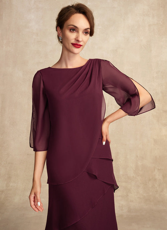 Robe De Soirée Aubergine - gallery 3