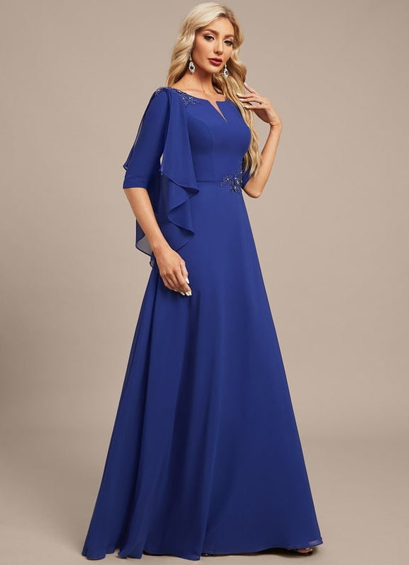 Robe de Soirée Éclatante Marine - gallery 5