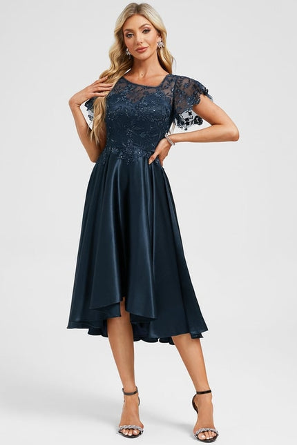 Robe de Soirée Étoilée Marine - gallery 3