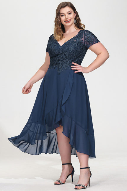 Robe de Soirée Flottante Marine - gallery 7