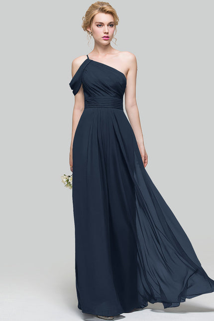 Robe de Soirée Asymétrique Fluide