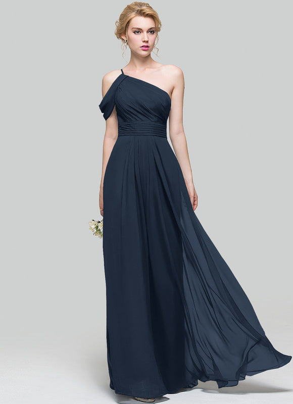 Robe de Soirée Asymétrique Fluide