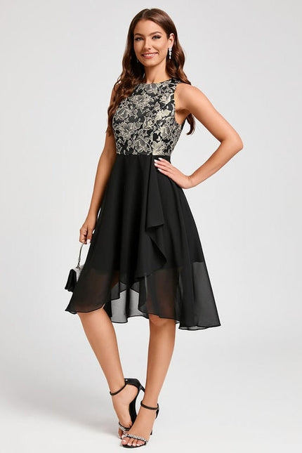 Robe de Soirée Éclatante Noir - gallery 5