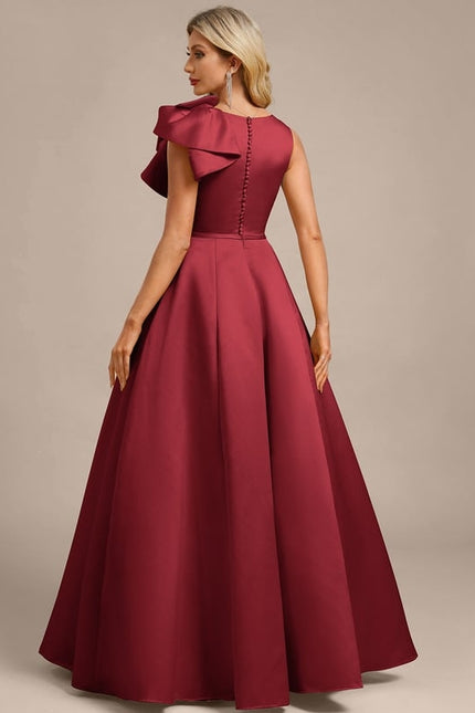 Robe de Soirée Bordeaux Volumineuse - gallery 5