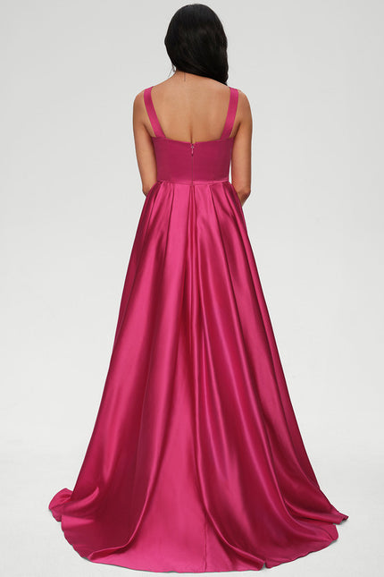 Robe de Soirée Aube Satinée - gallery 3