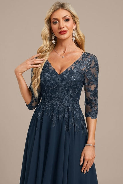 Robe De Soirée Trapèze - gallery 1