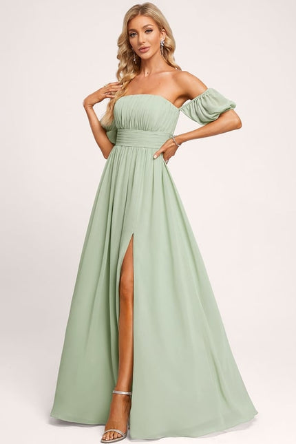 Robe de Soirée Émeraude Légère - gallery 5