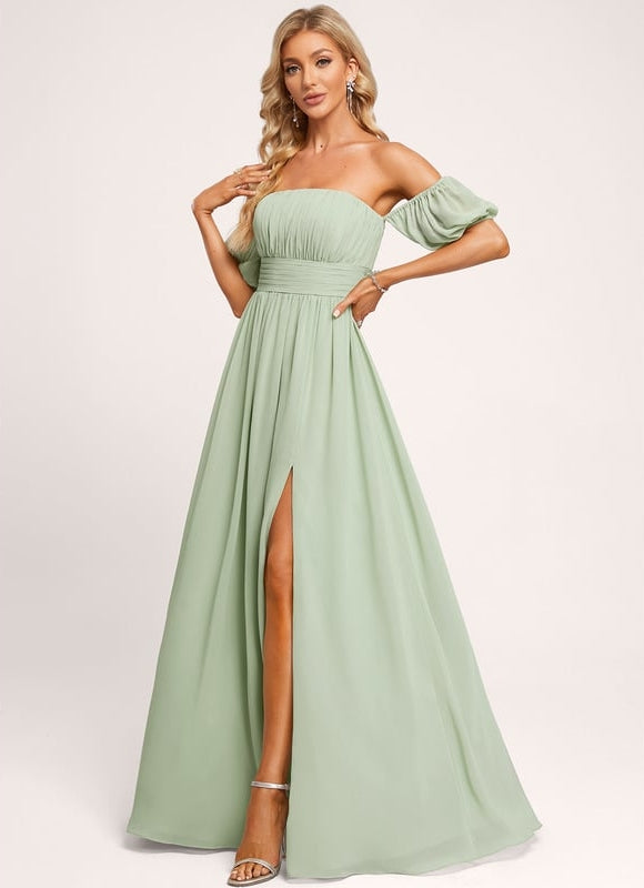 Robe de Soirée Émeraude Légère - gallery 5