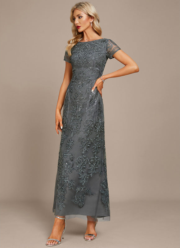 Robe de Soirée Gris Étoilé - gallery 2