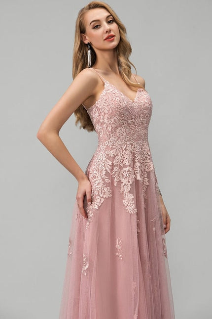 Robe de Soirée Rêve Rosé Tulle - gallery 2