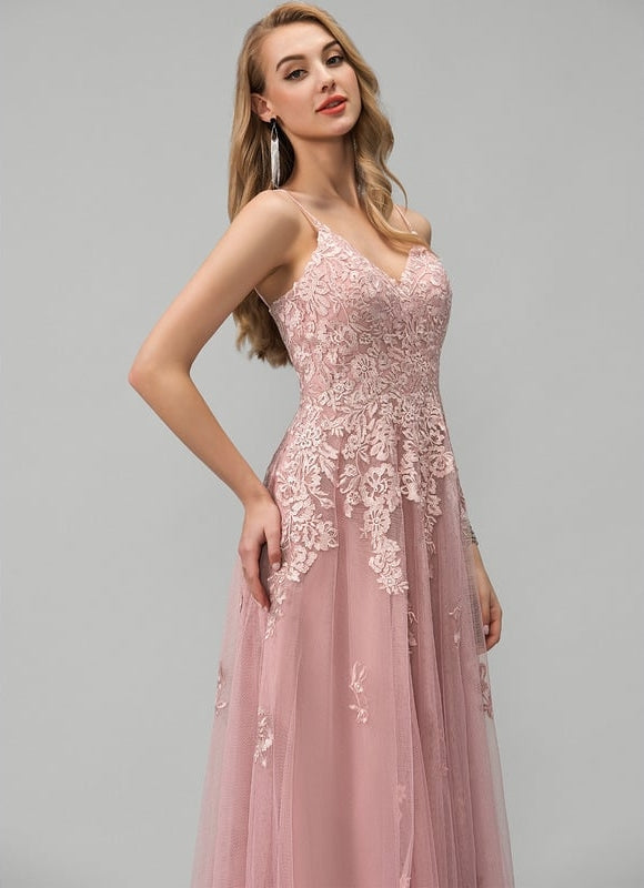Robe de Soirée Rêve Rosé Tulle - gallery 2