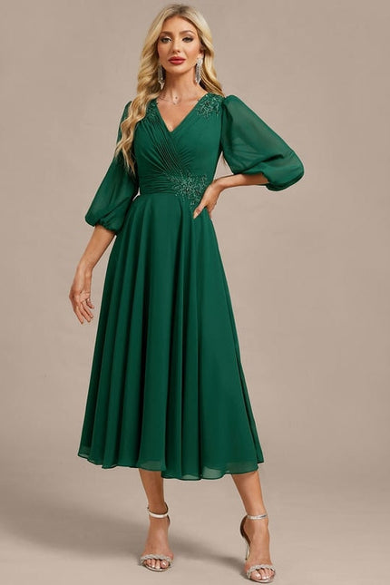 Robe De Soirée Plissée - gallery 5
