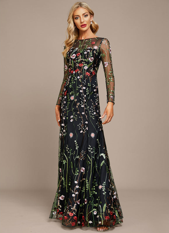 Robe de Soirée Fleur De Nuit
