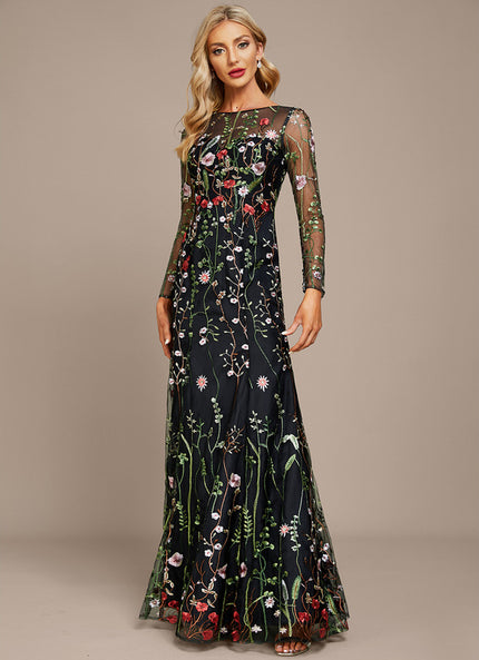Robe de Soirée Fleur De Nuit