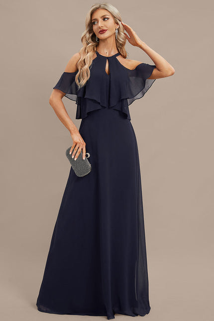 Robe de Soirée Nuit Marine Éthérée - gallery 3