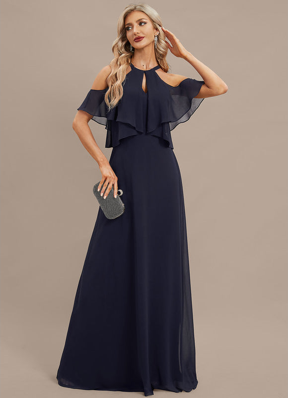 Robe de Soirée Nuit Marine Éthérée - gallery 3