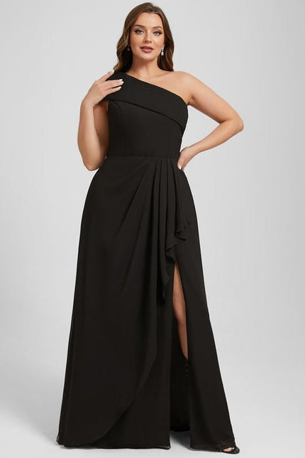 Robe de Soirée Satin Noir Élancé - gallery 8