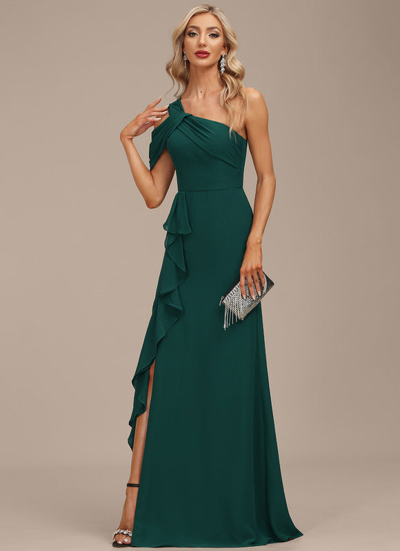 Robe de Soirée Satin Noir Élancé - gallery 4