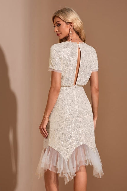 Robe de Soirée Éclat Tulle Satiné - gallery 2