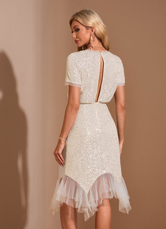 Robe de Soirée Éclat Tulle Satiné - gallery 2