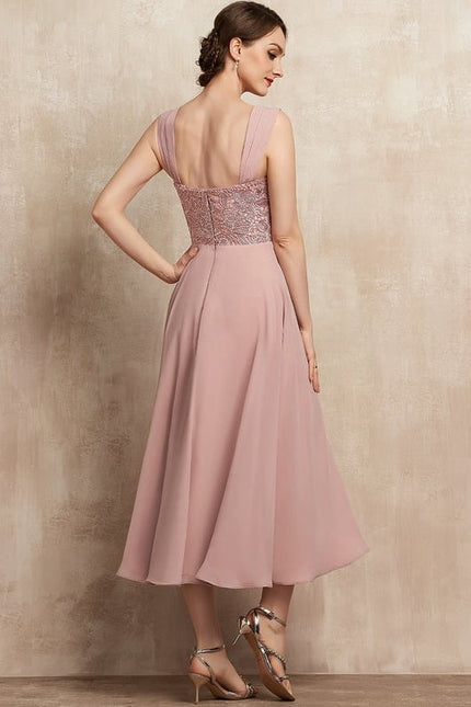 Robe De Soirée Rose Saumon - gallery 7