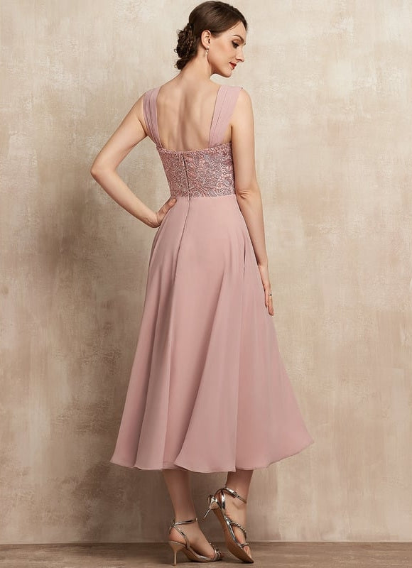 Robe De Soirée Rose Saumon - gallery 7