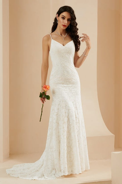 Robe de Soirée Dentelle Épure - gallery 3