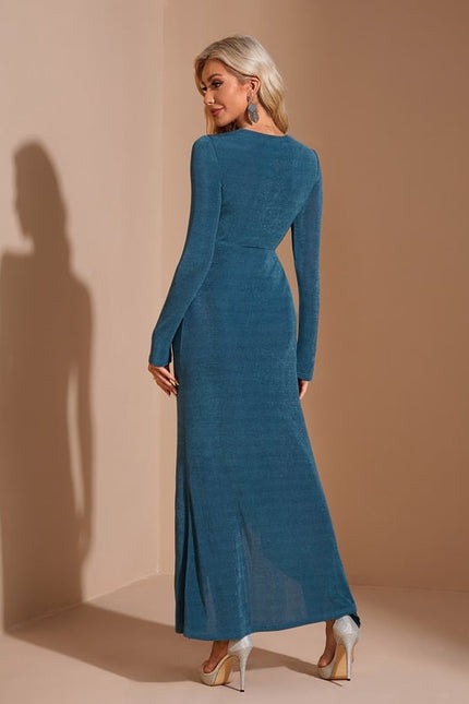 Robe de Soirée Asymétrique Velours - gallery 2