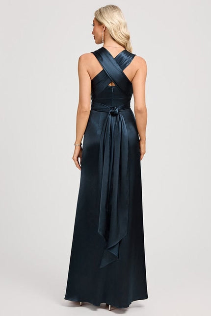 Robe de Soirée Nocturne Satinée - gallery 5