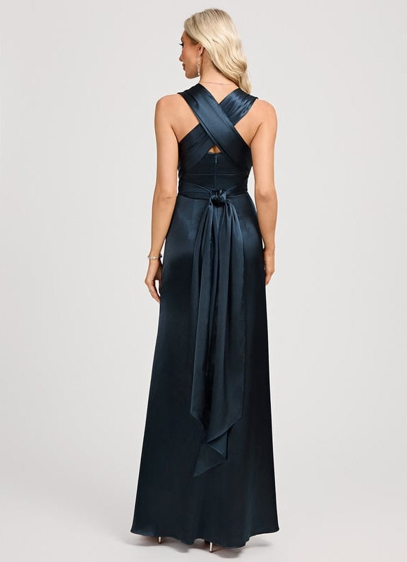 Robe de Soirée Nocturne Satinée - gallery 5