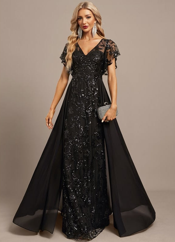 Robe De Soirée Paillette Dos Nu - gallery 4