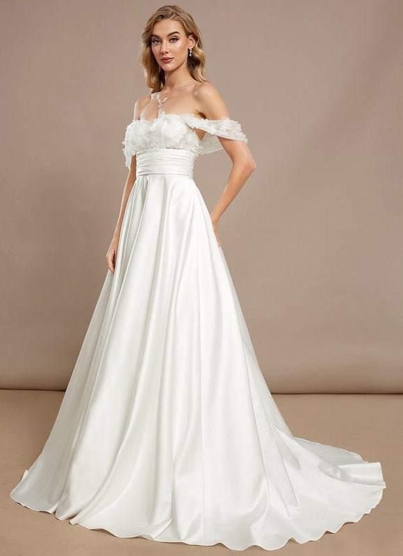 Robe De Soirée Bustier Blanche - gallery 1