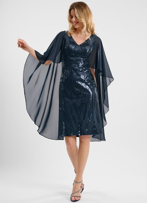 Robe de Soirée Pailletée Chiffon - gallery 3