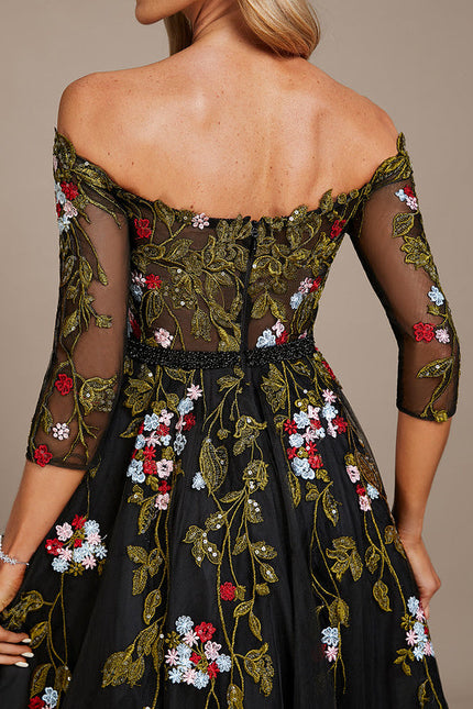Robe de Soirée Jardin Nocturne Éthéré - gallery 1