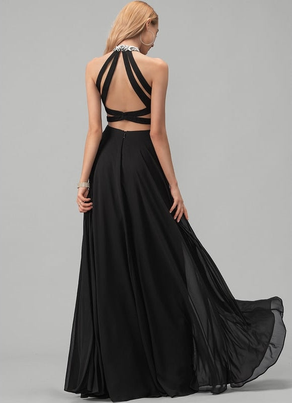 Robe de Soirée Azure Élégante - gallery 4