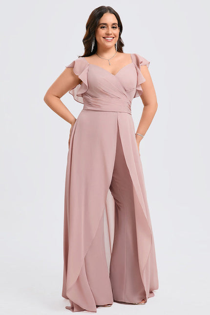 Robe Longue De Soirée Rose - gallery 8