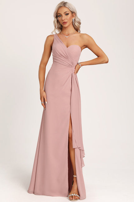 Robe de Soirée Asymétrique Fluide